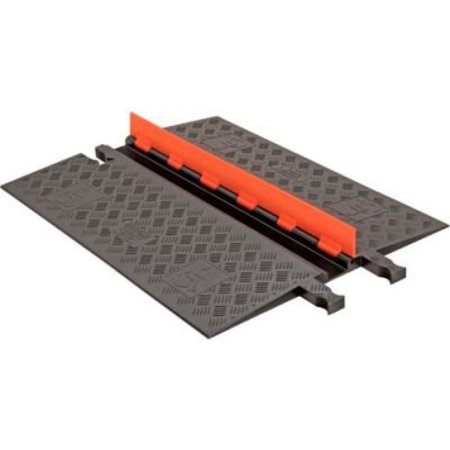 JUSTRITE Guard Dog® Low Profile, 1 CH - Orange Lid/Black Base - ADA Ramps GD1X75-O/B